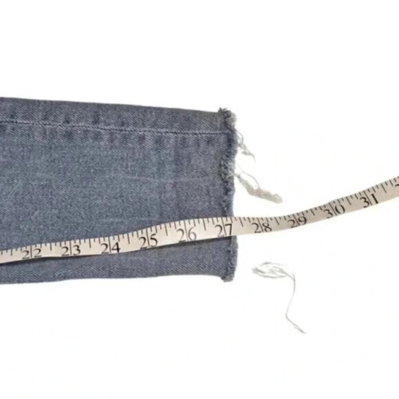 Zara Skinny Jeans Distressed Light Wash Ankle Raw  Hem Size 6 - Picture 14 of 14